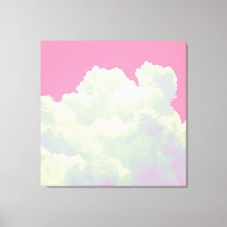 Céu - Nuvens Cor-de-Rosa - Impressão em Tela Estic