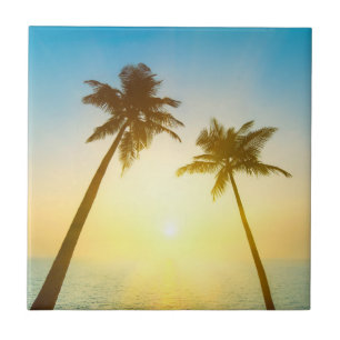 Céu tropical idílico