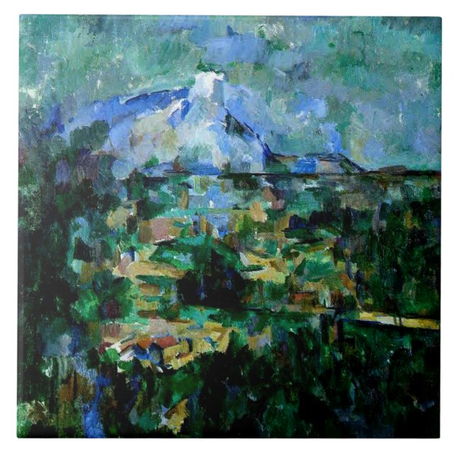 Cezanne - Mont Sainte-Victoire, famosa pintura, (Frente)