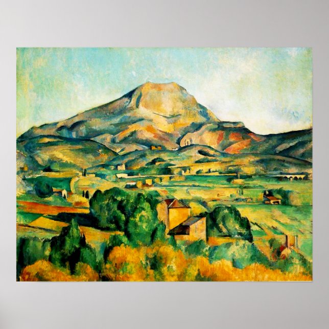 Cezanne Mont Sainte-Victoire Poster (Frente)