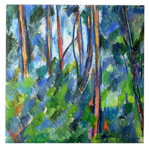 Cezanne - No bosque, famosa pintura