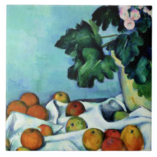 Cezanne - Vida Estática com Maçãs e Primroses