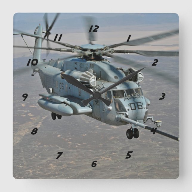 CH-53E relativo ao reabastecimento de relógio de m (Frente)