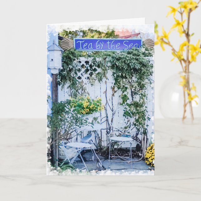 Chá à Beira-Mar - Cartão Postal (Flor Amarela)