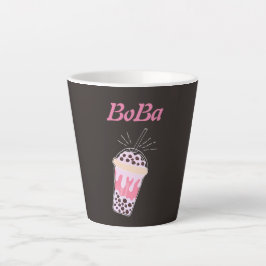 chá boba chá de bolha caneca latina