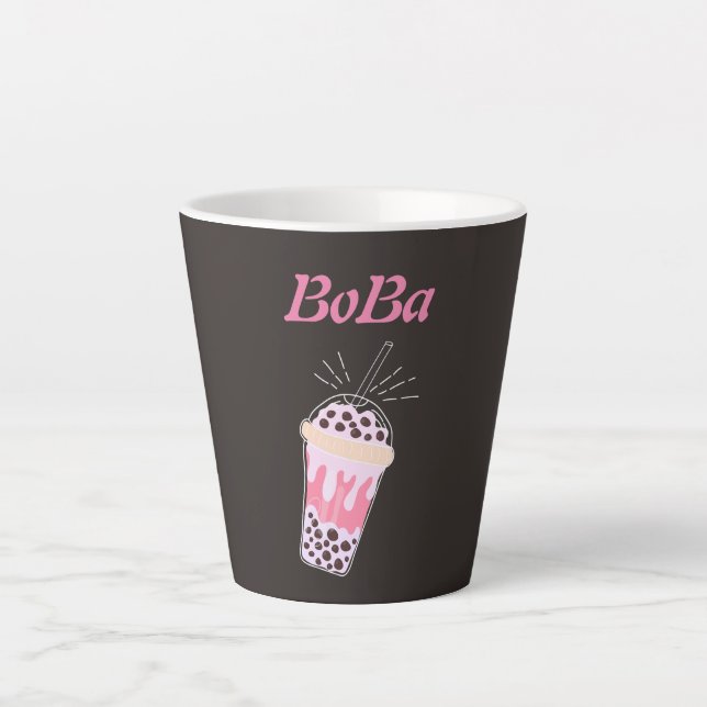 chá boba chá de bolha caneca latina (Frente)