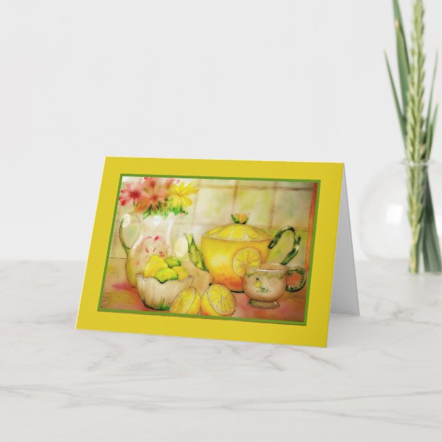 Chá com limão cartão (Frente)