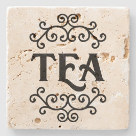 Chá com rolagem - Porta copos de pedra