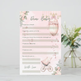 Chá Cor-de-rosa-branca Querido Bebê deseja