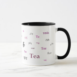 Chá da caneca do mundo (em cor-de-rosa/magenta)
