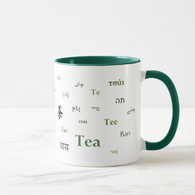 Chá da caneca do mundo (no verde) (Direita)