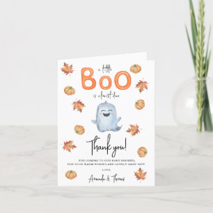 Chá de bebê agradecimento fantasma fofo de Hallowe