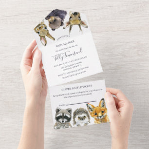 Chá de Bebê Animais da Floresta
