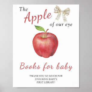 Chá de bebê Apple - livros para bebê pôster