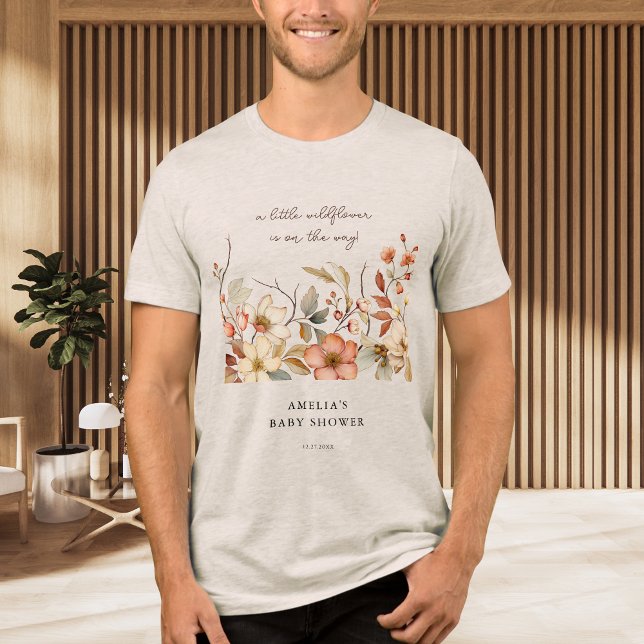Chá de Bebê Aquarela de Flores Silvestres Rústicas (Criador carregado)