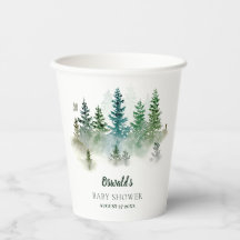 Chá de Bebê Aquarela Florestal