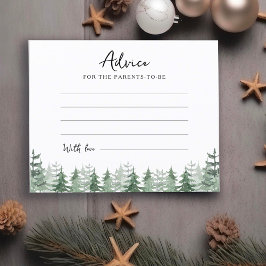 Chá de Bebê Aquarela Pinheiro Conselhos para os Pa