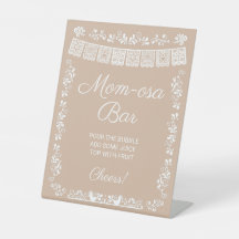 Chá de Bebê Bege da Mom-osa Bar