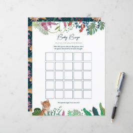 Chá de Bebê Bingo do Tigre Safari