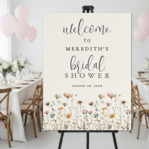 Chá de Bebê Boho com Flores Silvestres