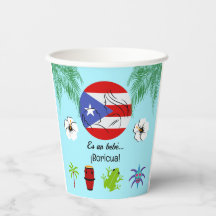 Chá de Bebê Boricua Porto-Riquenho Azul