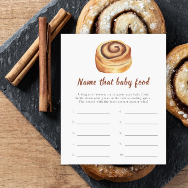 Chá de bebê Bun - Nomeie aquela comida de bebê (Criador carregado)