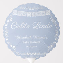 Chá de Bebê Cielito Lindo Azul Papel Picado