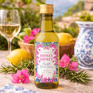 Chá de Bebê com Bougainvillea Rosa e Azulejo Azul
