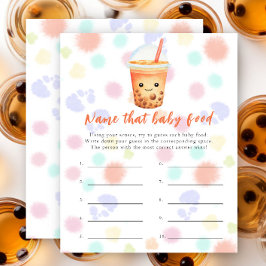 Chá de bebê com Bubble Tea - Nome aquela comida de