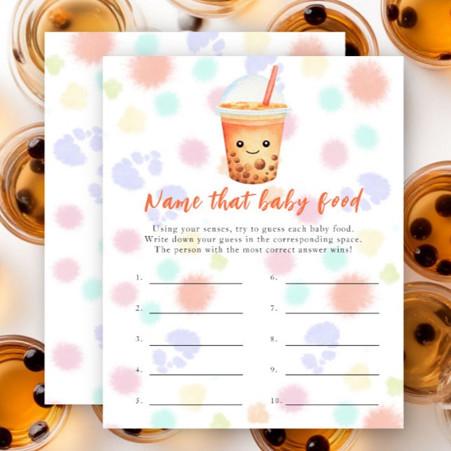 Chá de bebê com Bubble Tea - Nome aquela comida de (Criador carregado)