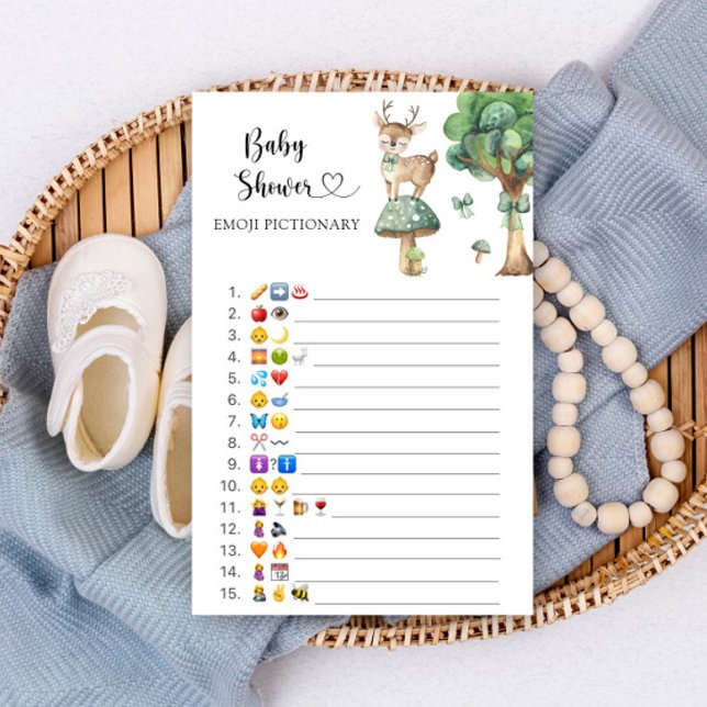 Chá de bebê com cervo - jogo de adivinhação com em (Criador carregado)