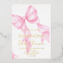 Chá de Bebê Coquette com Laço Rosa
