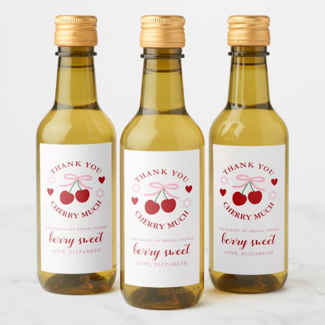 Chá de Bebê Corado de Cereja (Garrafas)