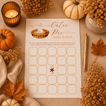 Chá de Bebê Cutie Pie – Jogo de Bingo