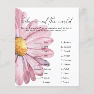 Chá de bebê da Daisy - Jogo do bebê ao redor do mu