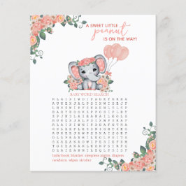 Chá de Bebê da Menina Elefante