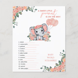 Chá de Bebê da Menina Elefante