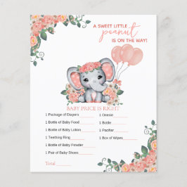 Chá de Bebê da Menina Elefante