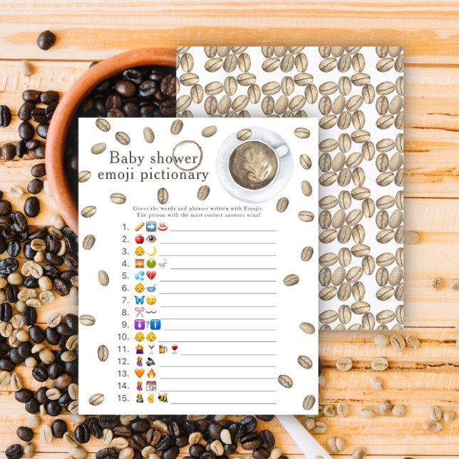 Chá de bebê de café Emoji jogo de imagem (Criador carregado)