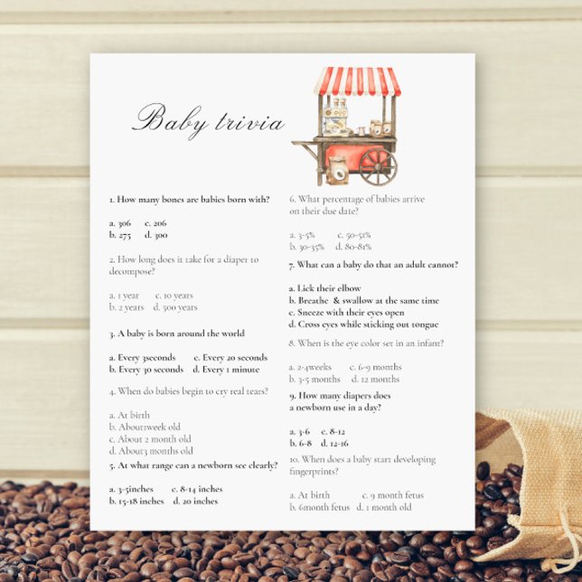 Chá de bebê de café - Jogo de Trivia de Bebê (Criador carregado)
