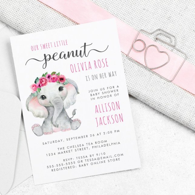 Chá De Bebê De Elefante De Amendoim (Criador carregado)