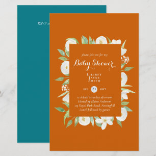 Chá de Bebê de Grande Tamanho Floral - Editar Cor