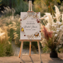 Chá de Bebê de Noiva com Aquarela de Flores Silves