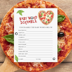 Chá de bebê de pizza - Jogo de Palavras Desordenad