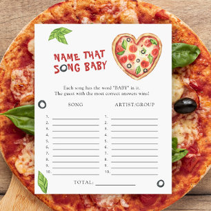 Chá de bebê de pizza - Nomeie aquela música do beb