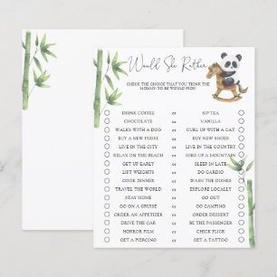 Chá de Bebê do Urso Panda Ela Preferiria