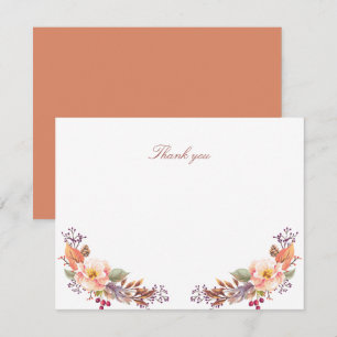 Chá de Bebê Floral de Outono / Agradecimento de Fa