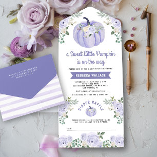 Chá de Bebê Little Pumpkin Lavender Roses