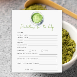 Chá de bebê Matcha - previsões e conselhos bebê