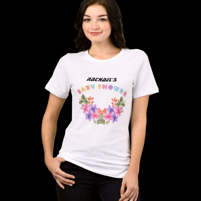 Chá de Bebê Menina Floral Rosa Claro (Criador carregado)